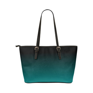 Dark Teal Leather Tote - totethatbag