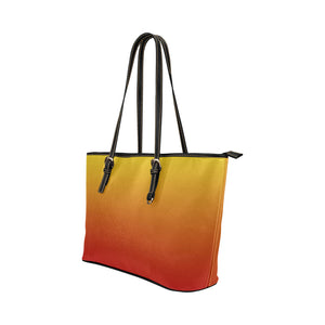 Brushed Sunset  Leather Tote - totethatbag
