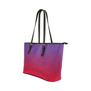 Rosy Twilight Leather Tote - totethatbag