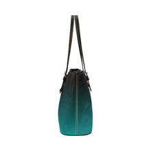 Load image into Gallery viewer, Dark Teal Leather Tote - totethatbag