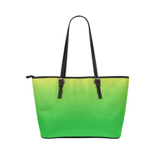 Load image into Gallery viewer, Lime Pop Leather Tote - totethatbag