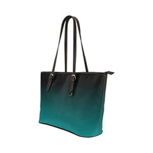 Load image into Gallery viewer, Dark Teal Leather Tote - totethatbag