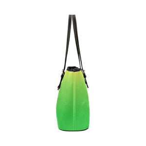 Lime Pop Leather Tote - totethatbag